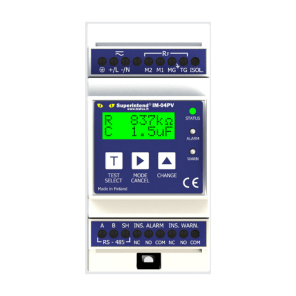 800 Volt AC IT Sistem Güneş Enerji Santrali İzolasyon Kontrol, İzleme ve Koruma Cihazı